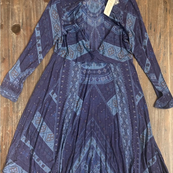 NWT Soft Surroundings Sitarra Aria Blue Dress - Picture 1 of 13